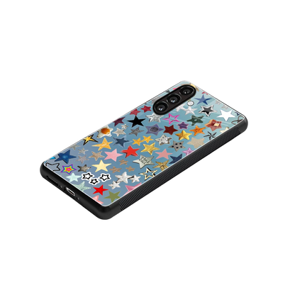 Celestial Glow stylish phone case for samsung galaxy m35 5g | glossy glass and slim fit