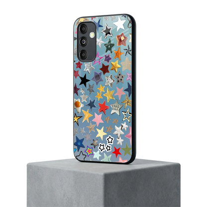 Celestial Glow samsung galaxy m14 5g mobile cover | shockproof glass phone case