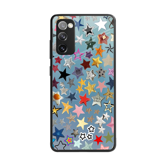 Celestial Glow back phone cover | glass case for samsung galaxy s20 fe