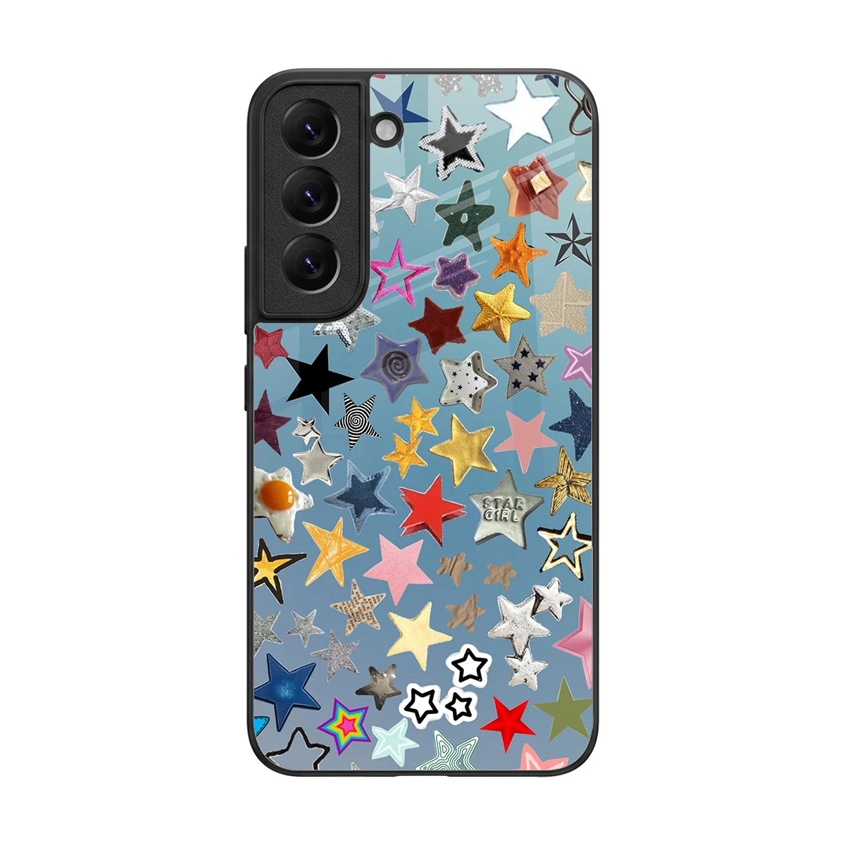 Celestial Glow back phone cover | glass case for samsung galaxy s22
