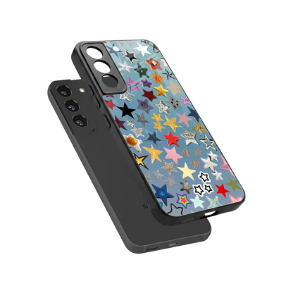 Celestial Glow sleek samsung galaxy s22 cover with tempered glass back and TPU edges