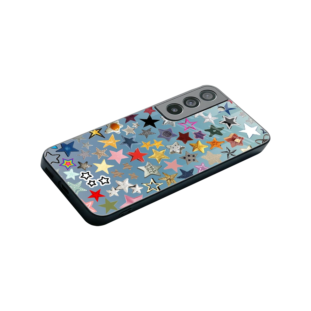 Celestial Glow stylish phone case for samsung galaxy s22 | glossy glass and slim fit