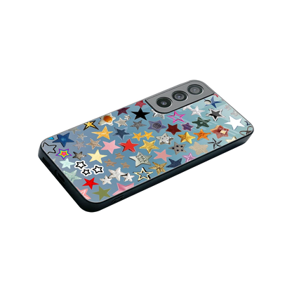 Celestial Glow stylish phone case for samsung galaxy s22 | glossy glass and slim fit