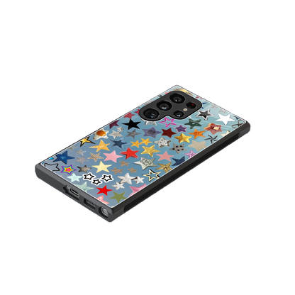 Celestial Glow stylish phone case for samsung galaxy s23 ultra | glossy glass and slim fit