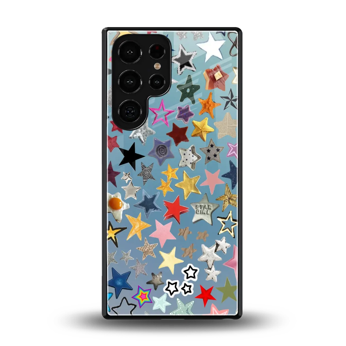 Celestial Glow back phone cover | glass case for samsung galaxy s25 ultra