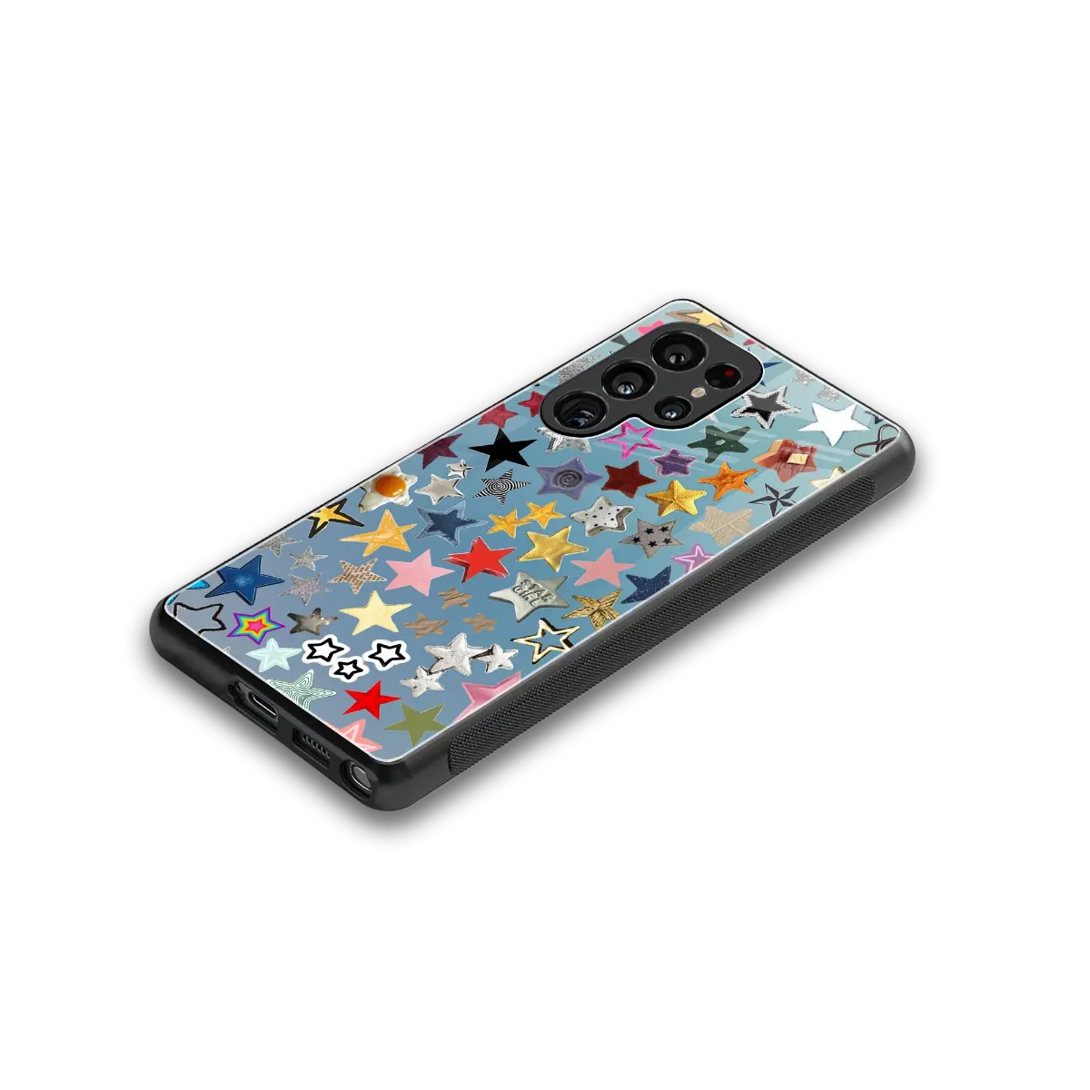 Celestial Glow stylish phone case for samsung galaxy s25 ultra | glossy glass and slim fit