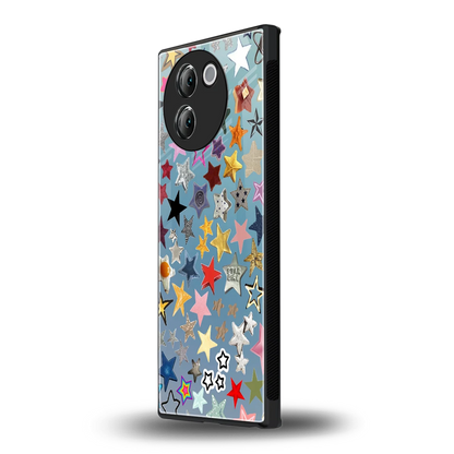 Celestial Glow vivo v30e mobile cover | shockproof glass phone case