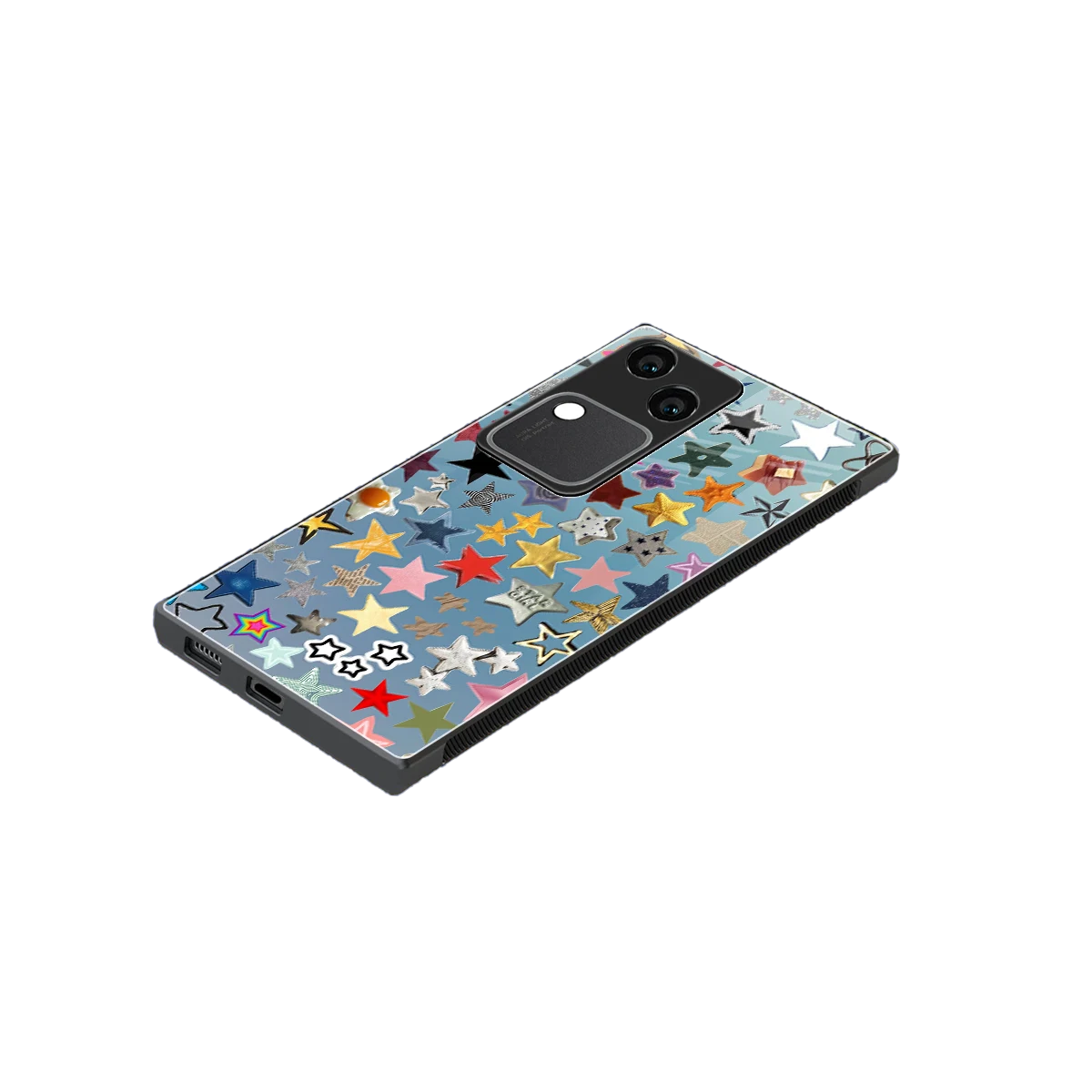 Celestial Glow stylish phone case for vivo v30 | glossy glass and slim fit
