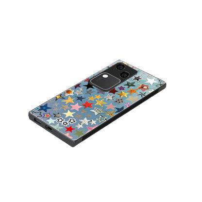 Celestial Glow stylish phone case for vivo v30 | glossy glass and slim fit