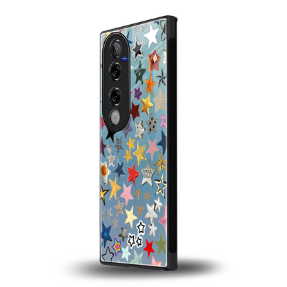 Celestial Glow vivo v40 pro mobile cover | shockproof glass phone case