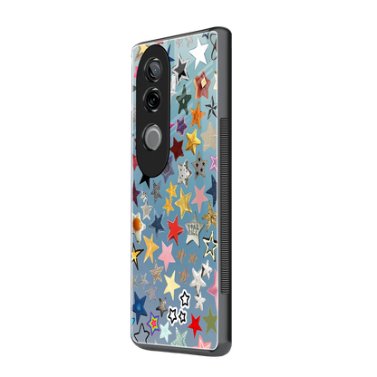 Celestial Glow vivo v40e mobile cover | shockproof glass phone case