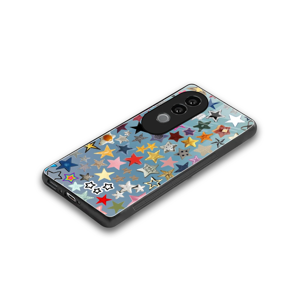 Celestial Glow stylish phone case for vivo v40e | glossy glass and slim fit