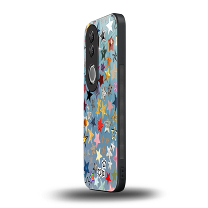 Celestial Glow vivo v50 mobile cover | shockproof glass phone case