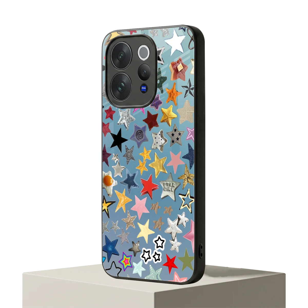 Celestial Glow vivo v70 mobile cover | shockproof glass phone case