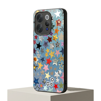 Celestial Glow vivo v70 elite mobile cover | shockproof glass phone case