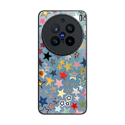 Celestial Glow back phone cover | glass case for vivo x200 pro