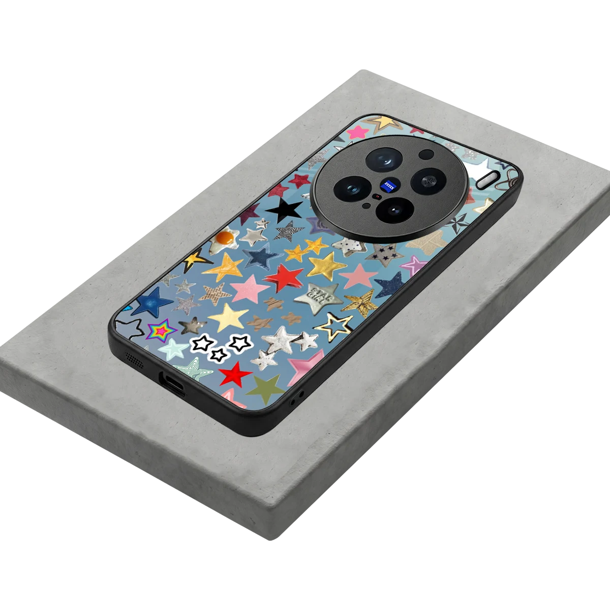 Celestial Glow stylish phone case for vivo x200 pro | glossy glass and slim fit