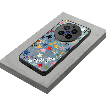 Celestial Glow stylish phone case for vivo x200 pro | glossy glass and slim fit