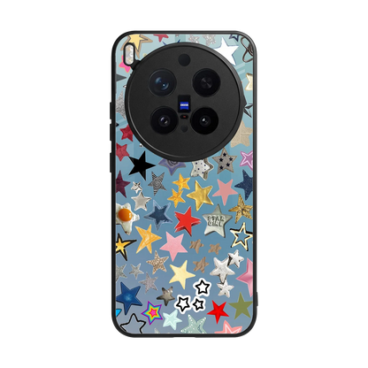 Celestial Glow back phone cover | glass case for vivo x300 pro