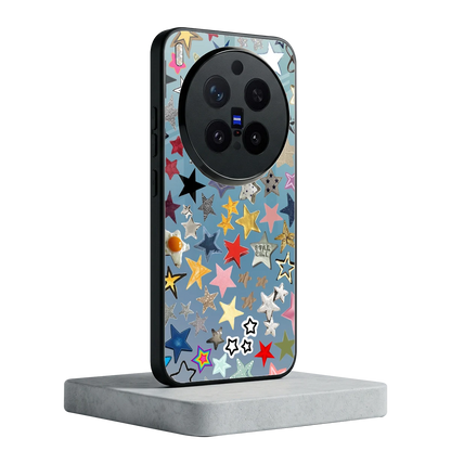 Celestial Glow vivo x300 pro mobile cover | shockproof glass phone case