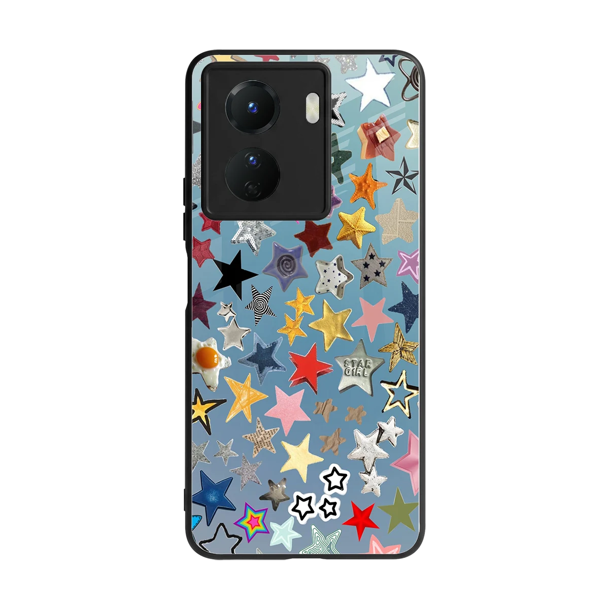 Celestial Glow back phone cover | glass case for vivo y16