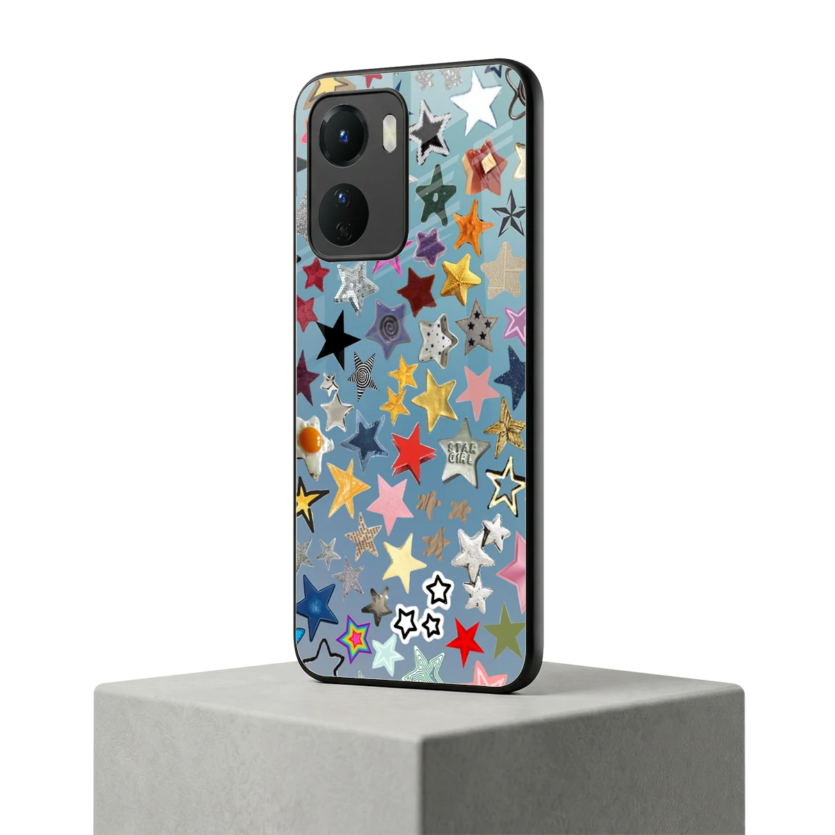 Celestial Glow vivo y16 mobile cover | shockproof glass phone case