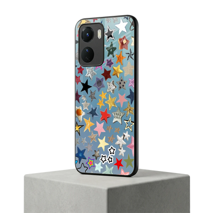 Celestial Glow vivo y16 mobile cover | shockproof glass phone case