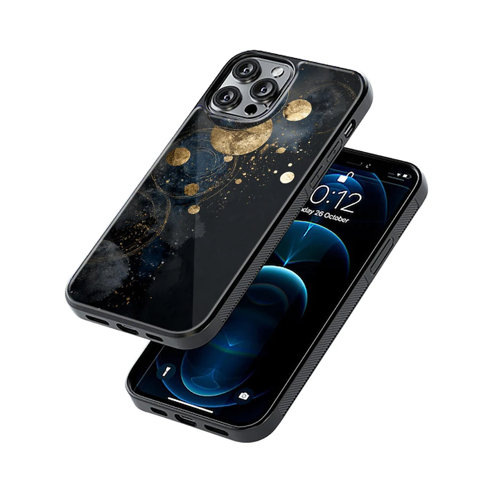 Protective Glass Back Phone Case Compatible with iPhone, Samsung, OnePlus, Pixel & More