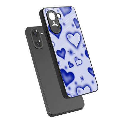 Celestial Hearts sleek oneplus nord ce5 5g cover with tempered glass back and TPU edges