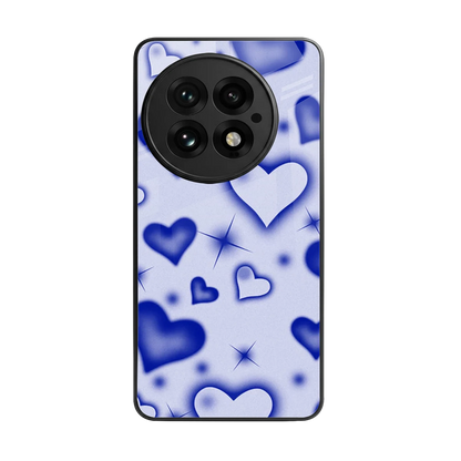 Celestial Hearts back phone cover | glass case for oneplus 13