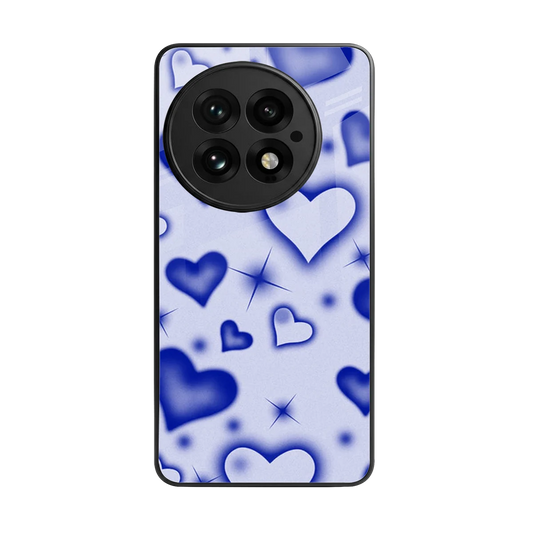 Celestial Hearts back phone cover | glass case for oneplus 13