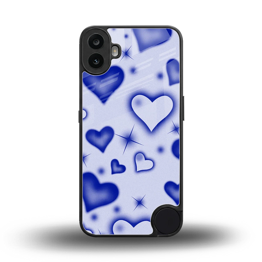 Celestial Hearts back phone cover | glass case for cmf nothing phone 1