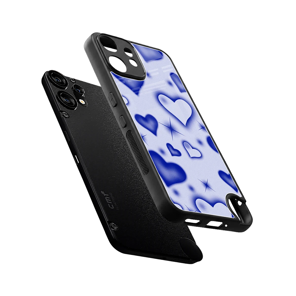 Celestial Hearts sleek cmf nothing phone 2 pro cover with tempered glass back and TPU edges