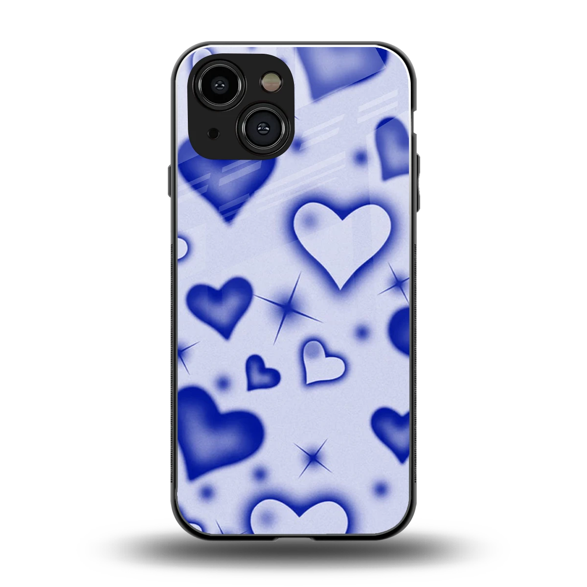 Celestial Hearts back phone cover | glass case for iphone 13 mini