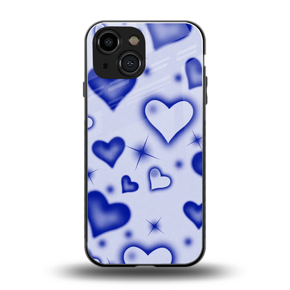 Celestial Hearts back phone cover | glass case for iphone 13 mini