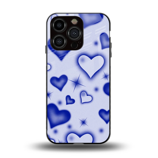 Celestial Hearts back phone cover | glass case for iphone 13 pro
