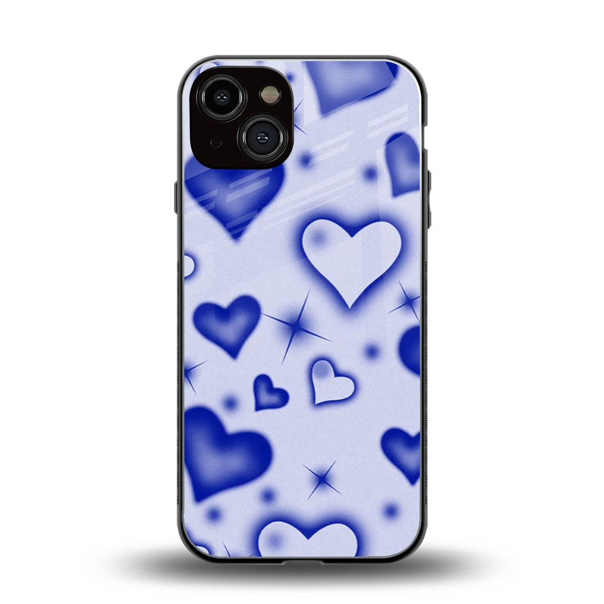 Celestial Hearts back phone cover | glass case for iphone 14