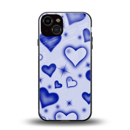 Celestial Hearts back phone cover | glass case for iphone 14