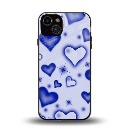 Celestial Hearts back phone cover | glass case for iphone 14