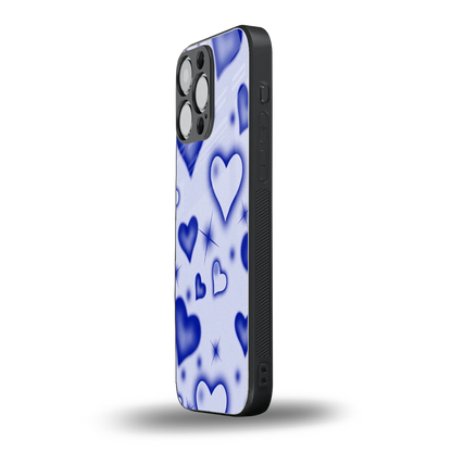 Celestial Hearts iphone 15 pro max mobile cover | shockproof glass phone case