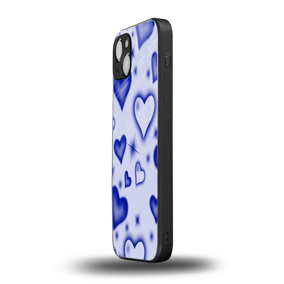 Celestial Hearts iphone 15 mobile cover | shockproof glass phone case
