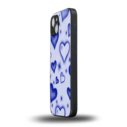 Celestial Hearts iphone 15 mobile cover | shockproof glass phone case