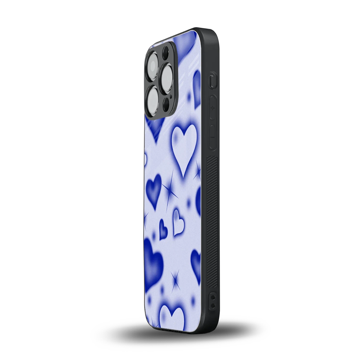 Celestial Hearts iphone 16 pro mobile cover | shockproof glass phone case