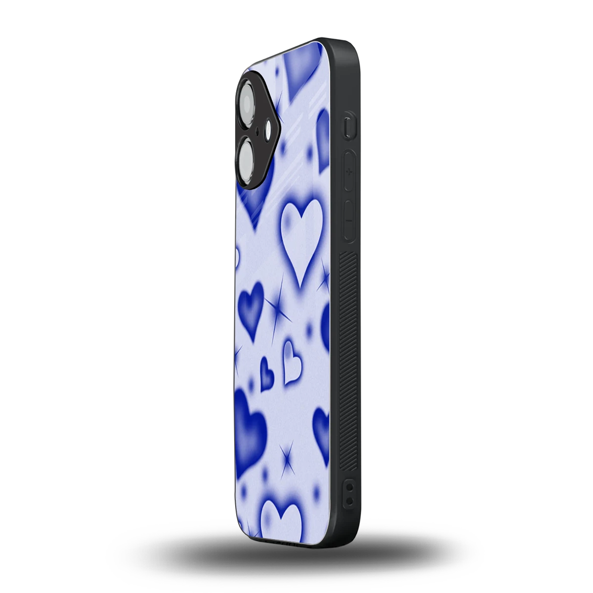 Celestial Hearts iPhone 16 mobile cover | shockproof glass phone case