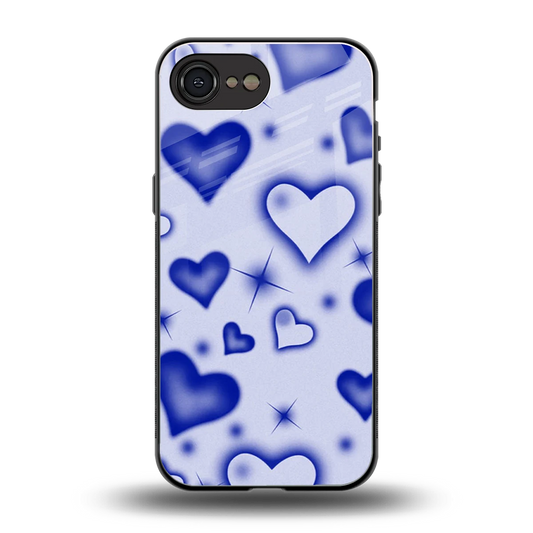 Celestial Hearts back phone cover | glass case for iphone 16e