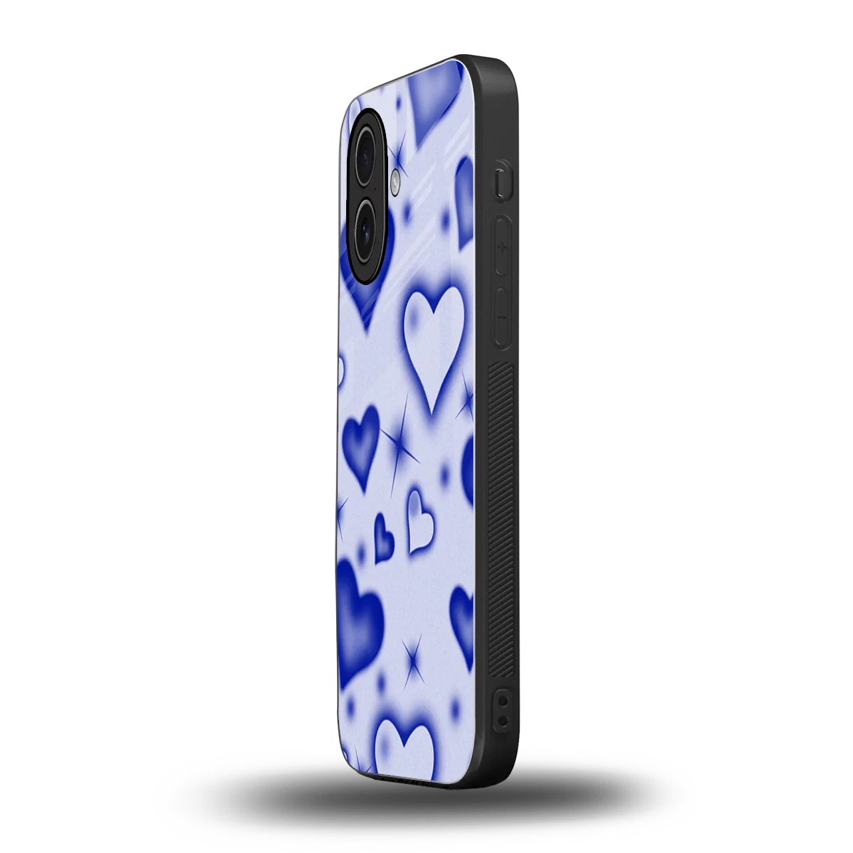 Celestial Hearts iphone 17 mobile cover | shockproof glass phone case