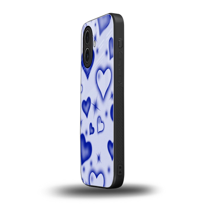 Celestial Hearts iphone 17 mobile cover | shockproof glass phone case