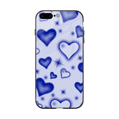 Celestial Hearts back phone cover | glass case for iphone 8 plus