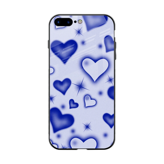 Celestial Hearts back phone cover | glass case for iphone 8 plus