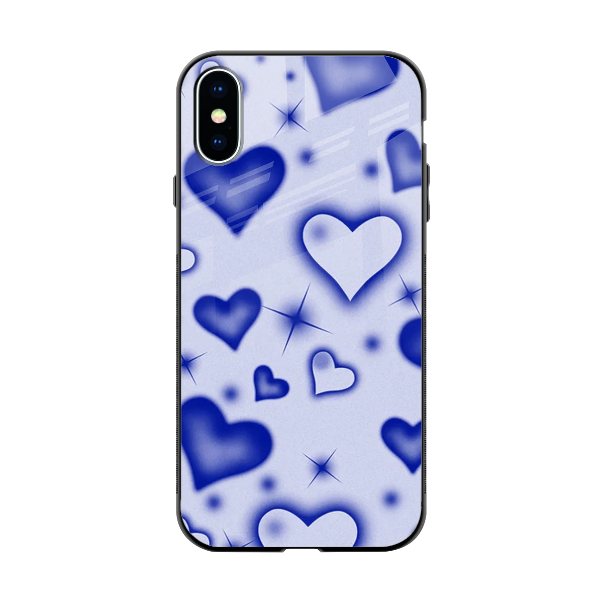 Celestial Hearts back phone cover | glass case for iphone xs